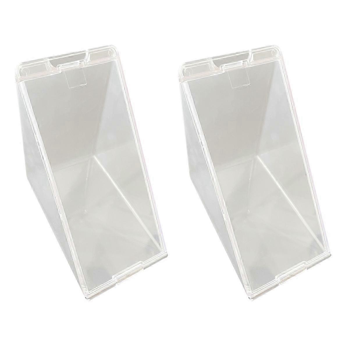 Triangle Sandwich Container Reusable Washable Sandwich Box Clear Sandwich Boxes 2PCS