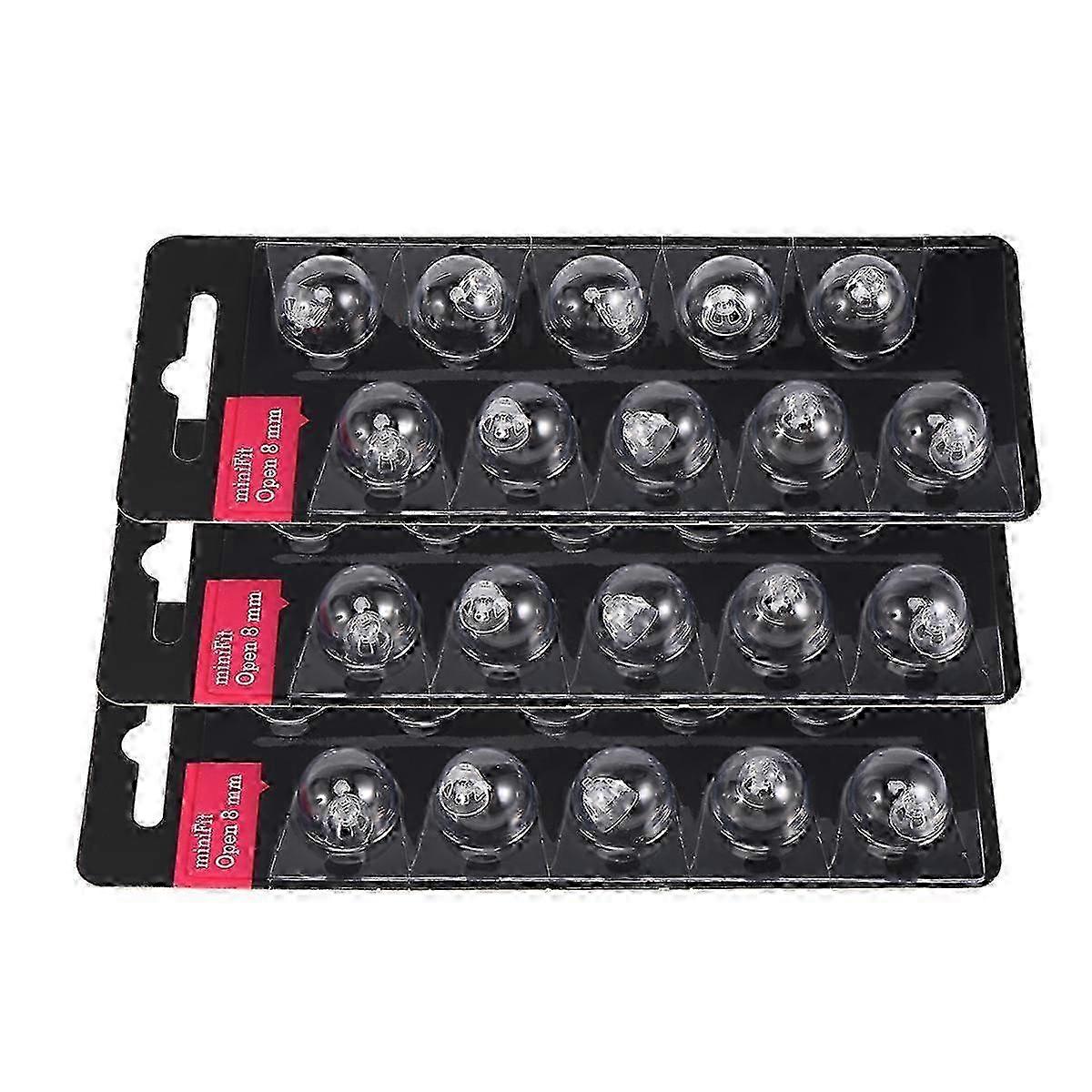 Universal Open Hearing Aid Domes - Minifit Bass 8mm (Pack of 3)