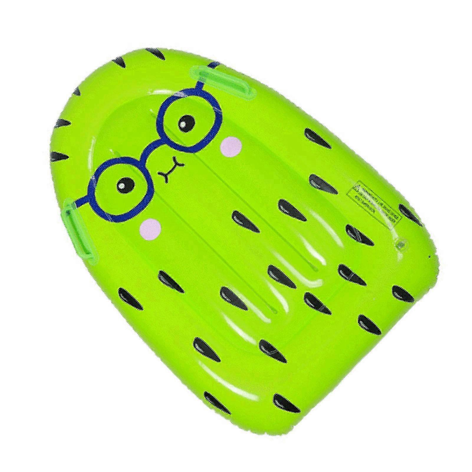 Inflatable Kiwi Fruit Surfboard Float with Handles 83x62cm PVC 2025