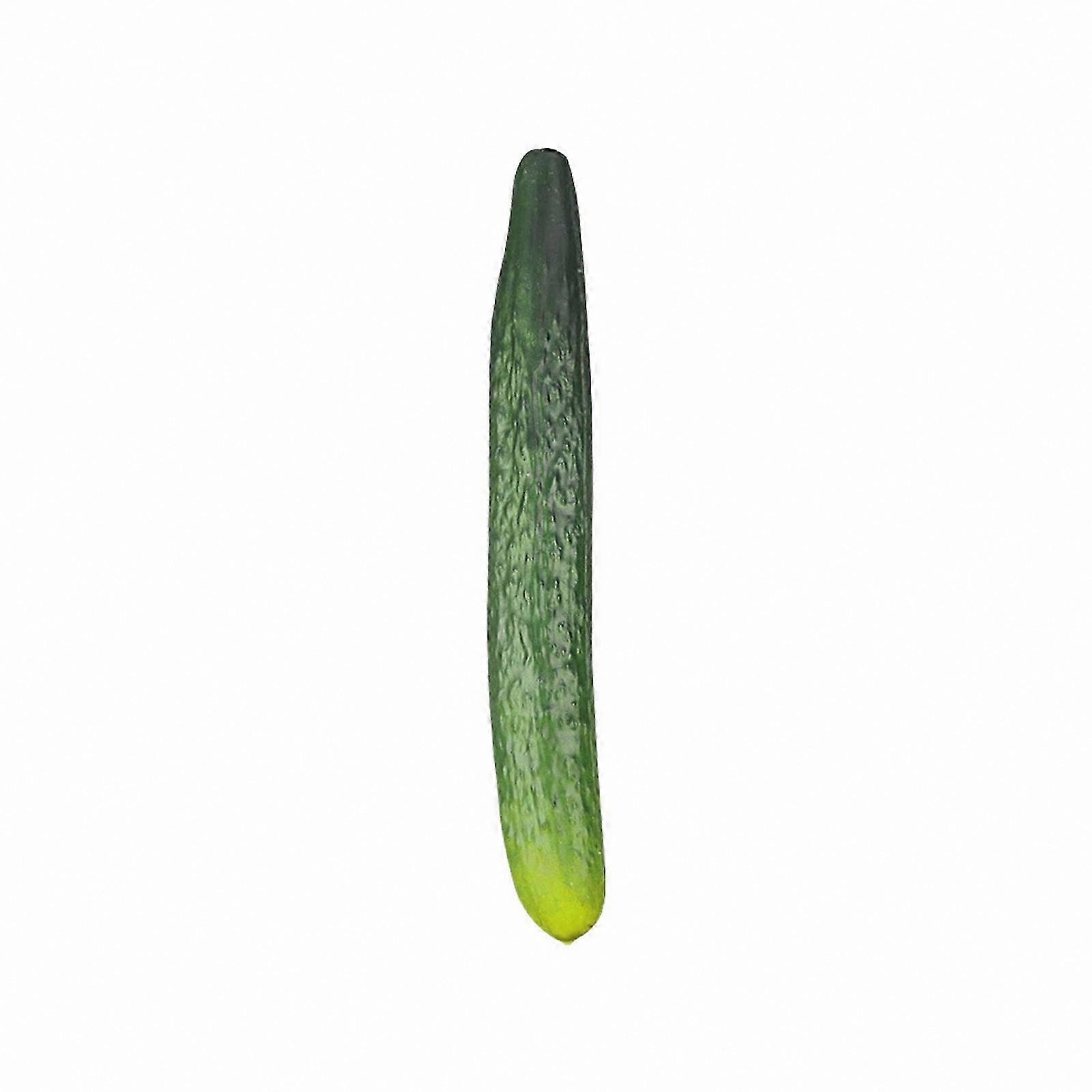 Artificial PU Cucumber for Kitchen and Home Decor - Realistic Fake Vegetable for Basket Styling and Display