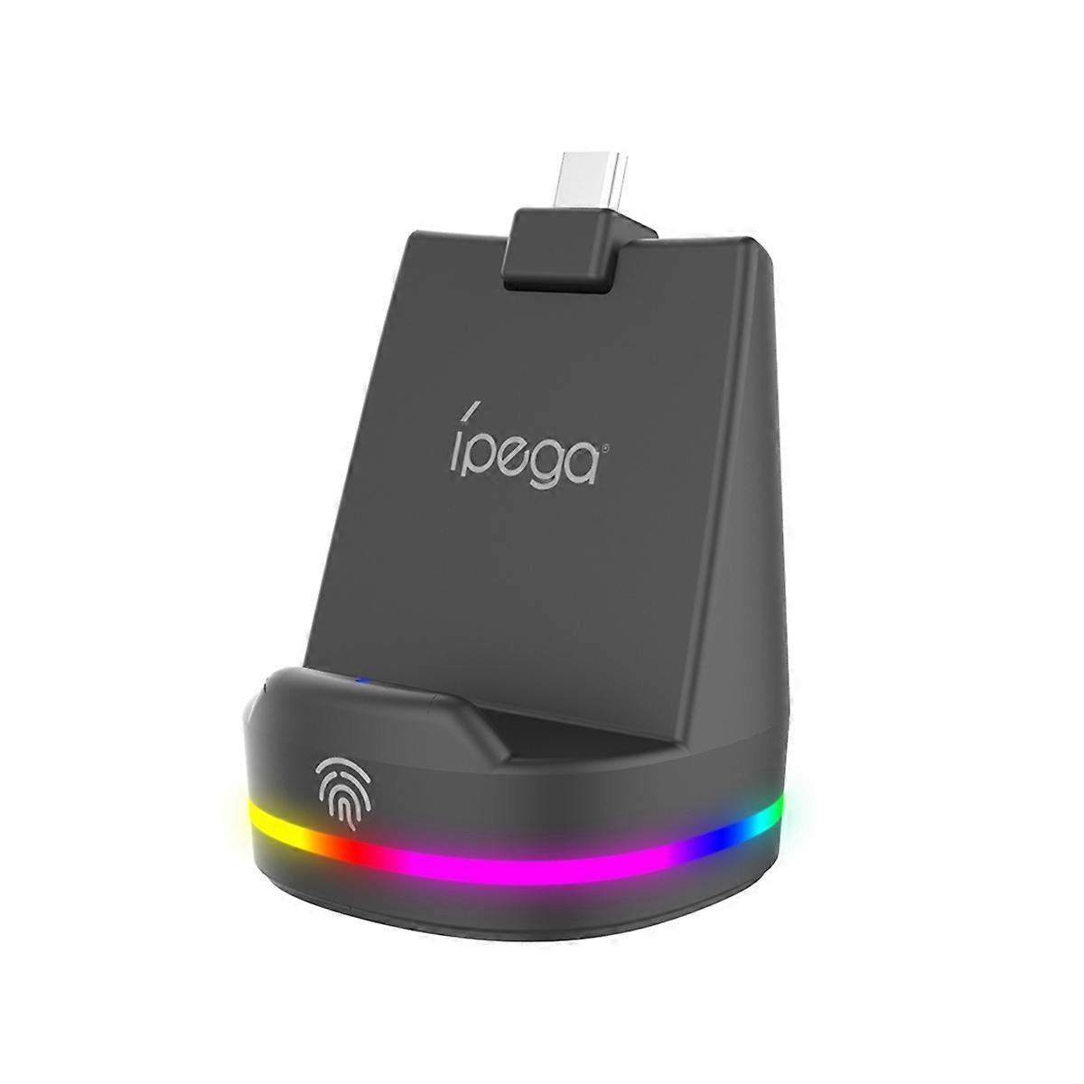 Charging Stand for Portal with RGB Lighting Effects,Magnetic Contact Charging and Bottom Anti Slip Pad Black