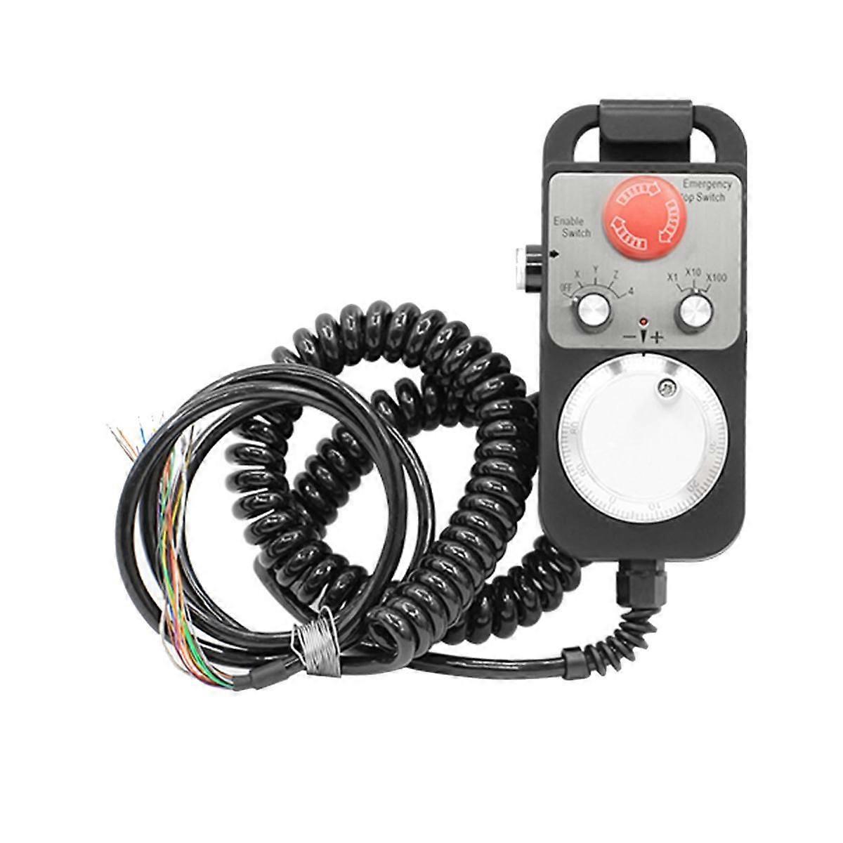 HandWheel 4 Axis Type Universal CNC MPG Pendant Hand Wheel 100 Pulse 5V & Emergency Stop CNC Router