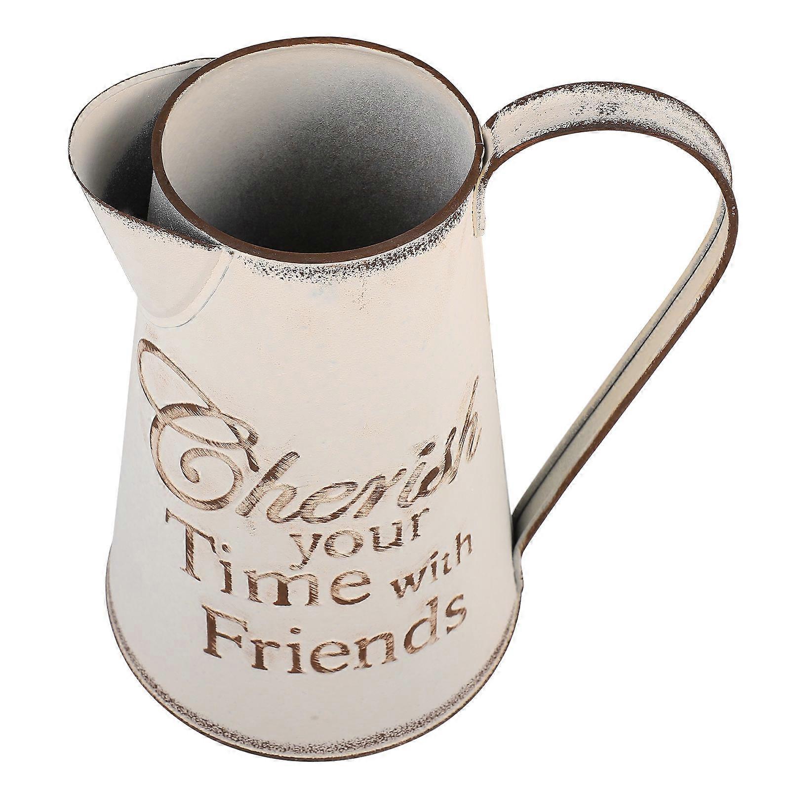 Rustic Style Flower Pot Holder Ideal For Indoor Use And Garden Plants Featuring Simple Design And Metal Material 1Pcs