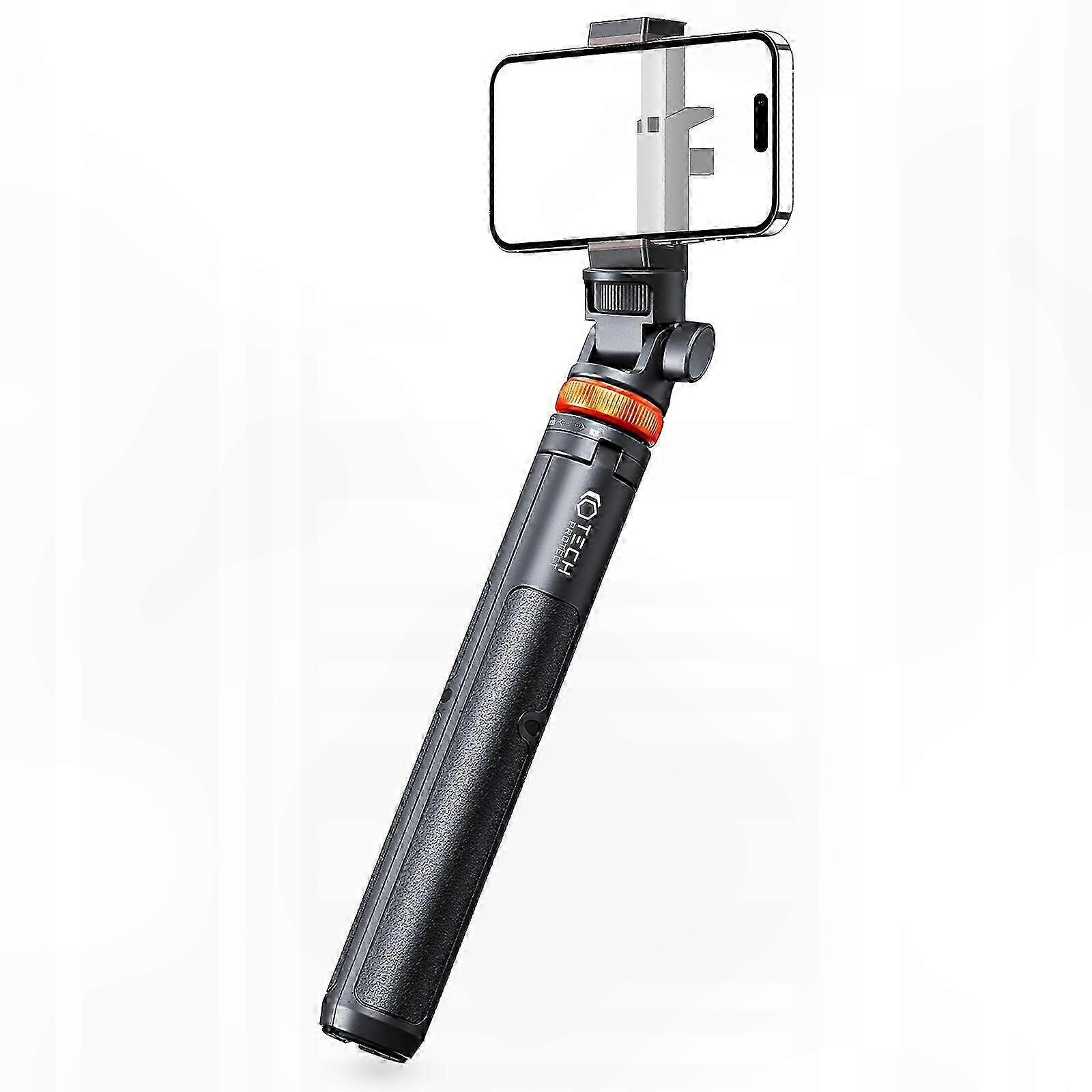 Adjustable Selfie Stick with Tripod Stand, Portable and Lightweight for Smartphones, Black