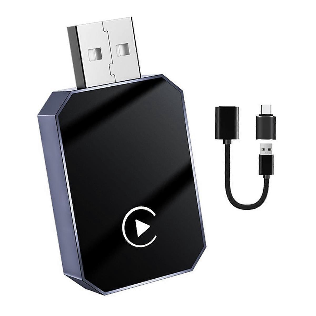 Wireless CarPlay Adapter Upgraded for IOS & Android Auto - Bluetooth 5.0, Plug & Play, Auto-Connect, Voice Control