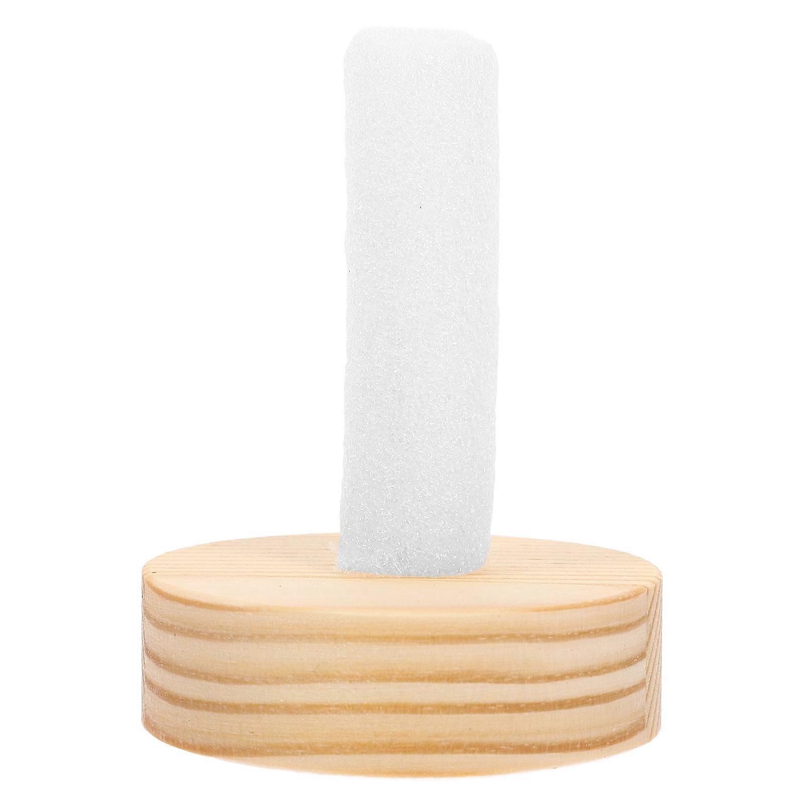 Wooden Doll Display Rack with Support Base for Crochet Dolls – Diameter Stand for Shelves, Windows, and Trade Shows