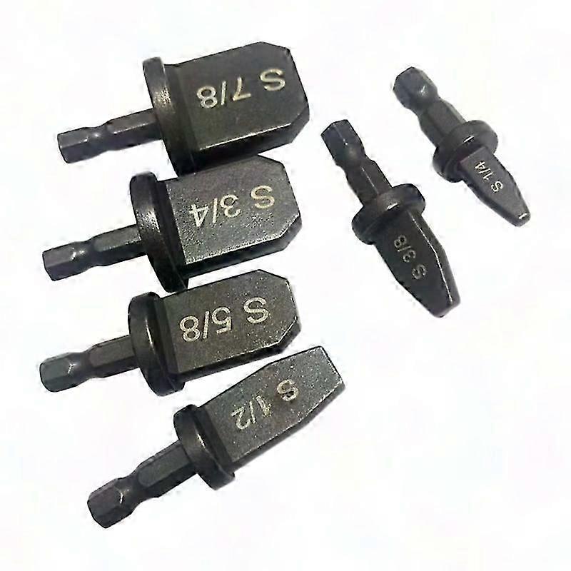 6-Piece Hex Handle Tube Expander Reamer for AC Copper Pipe Flaring
