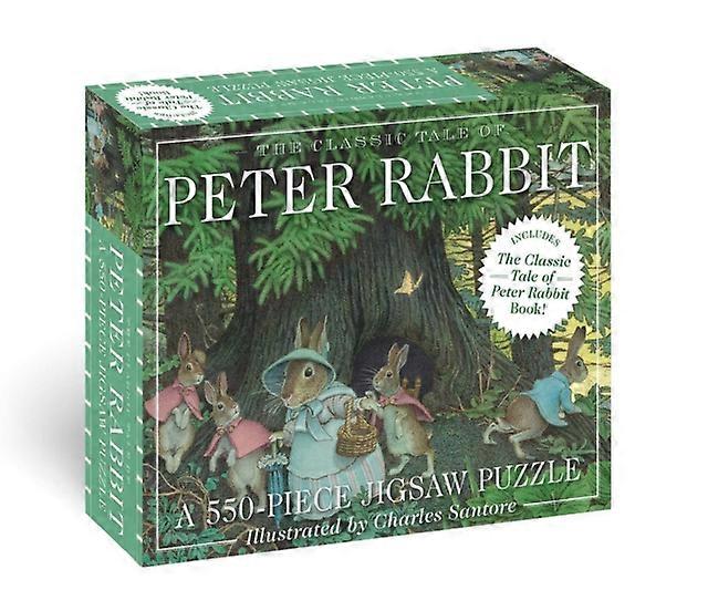 The Classic Tale Of Peter Rabbit 200piece Jigsaw Puzzle And   Book by Beatrix Potter Jigsaw Book