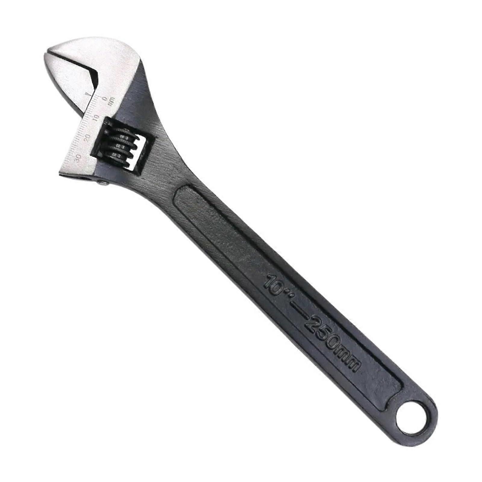 Adjustable Wrench 10 Inch High Carbon Steel Mini Open Wrench Tool 250mm Black for Mechanics and DIY Projects