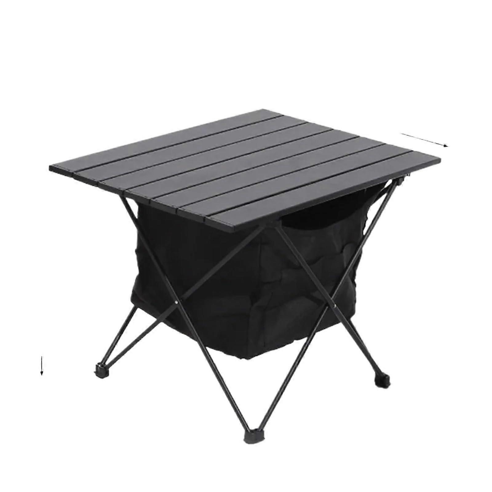 Portable Folding Camping Table With Storage Bag Lightweight Easy Setup Outdoor Picnic Barbecue Garden Camp Table Black