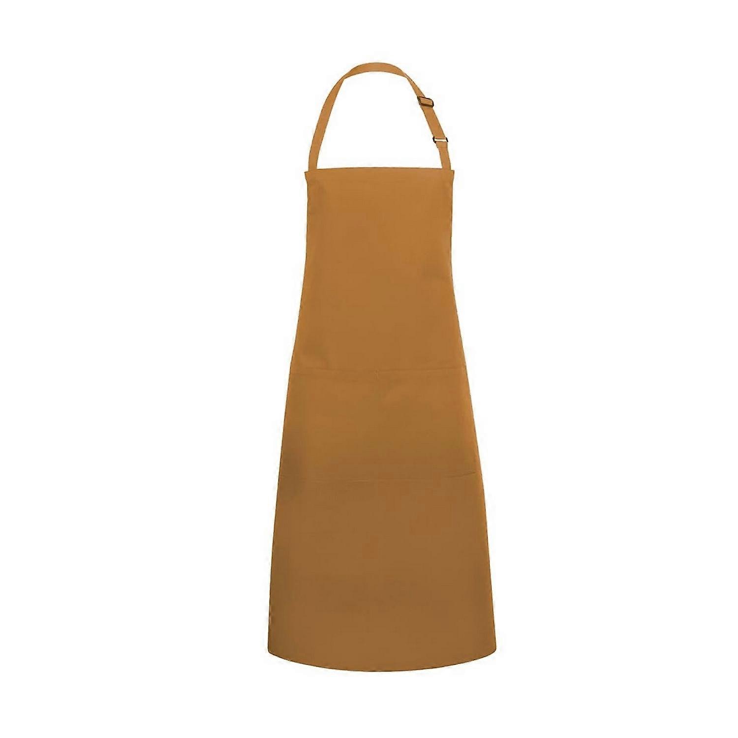 Karlowsky Basic Pocket Bib Apron Camel One Size