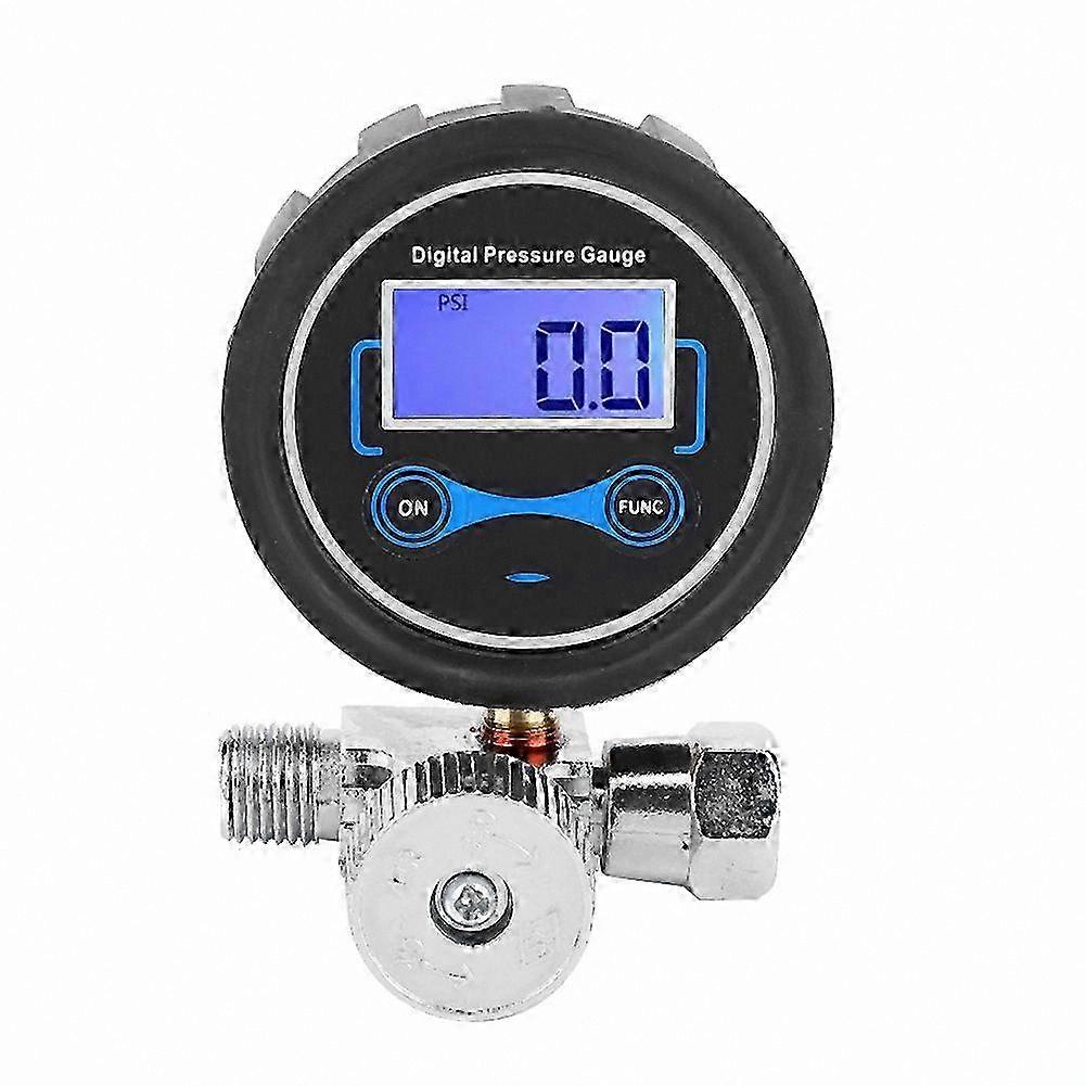 Digital Pressure Gauge with Air Regulator Control Valve for 1/4 Inch Spray Gun Applications