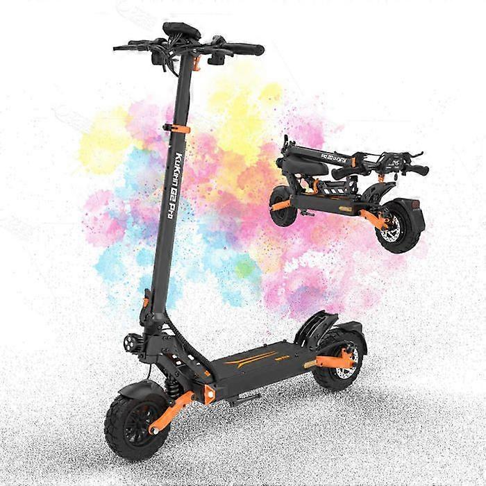 KUKIRIN G2 PRO - Foldbar el-scooter - 9" hjul - 600W motor - 48v 15Ah batteri - Rækkevidde 55KM - Sort