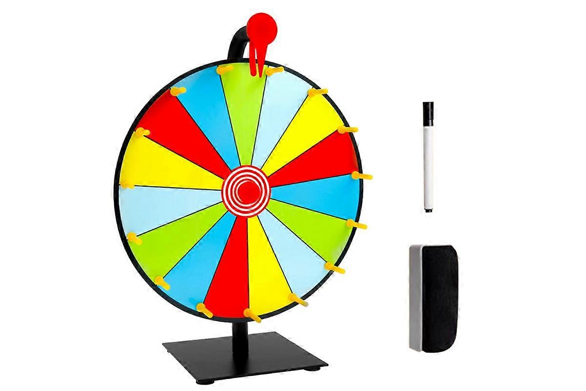 30cm Prizes Spinner With Stand Tabletop Prize Wheel For Game Carnival