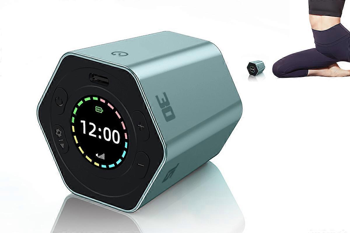 Cube Timer Rotating Timer with Vibration Adjustable Volume Custom Countdown-Blue