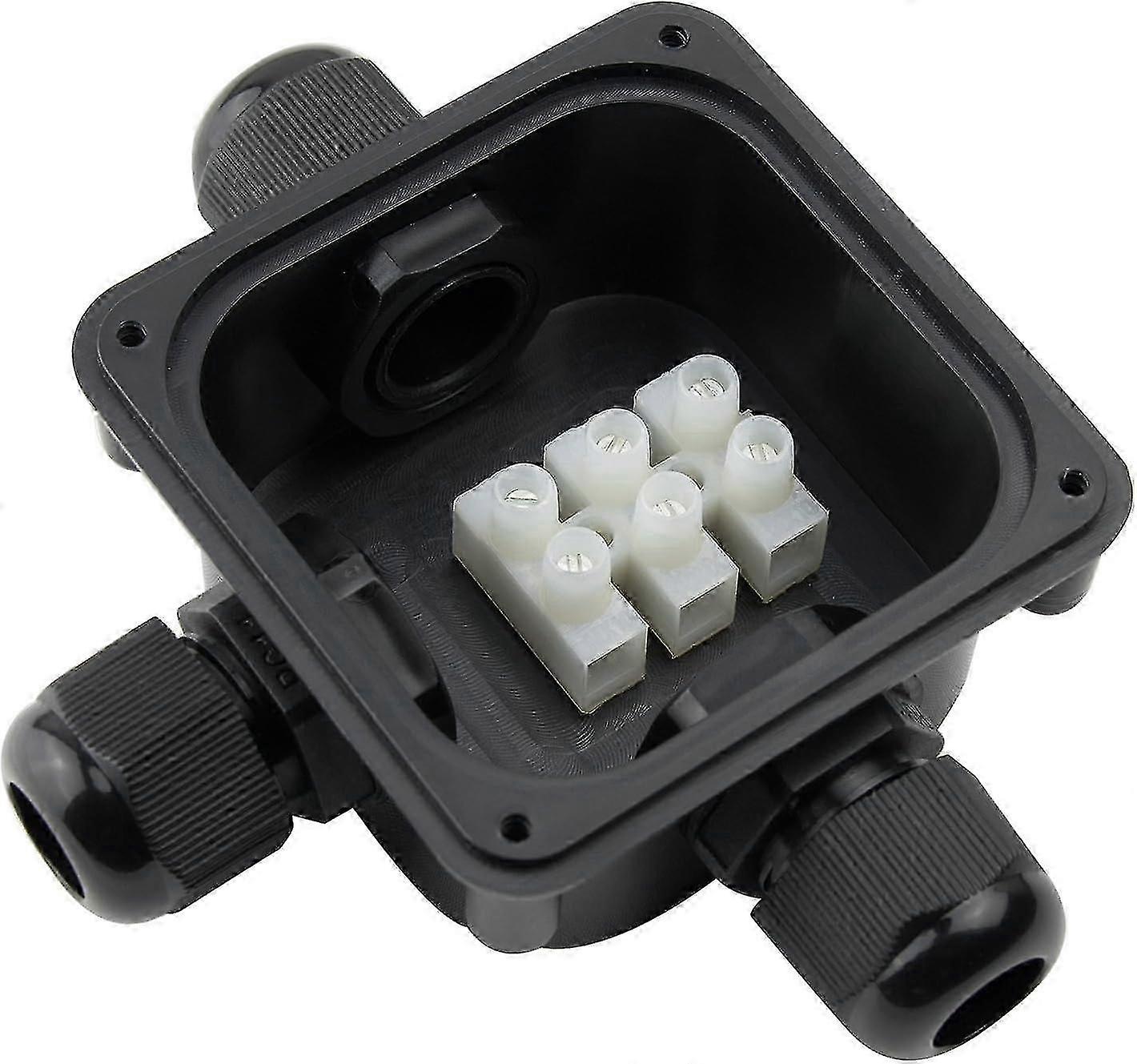 4 x Waterproof Junction Box IP66 Junction Box 3 External Cables Black_WYT 2025