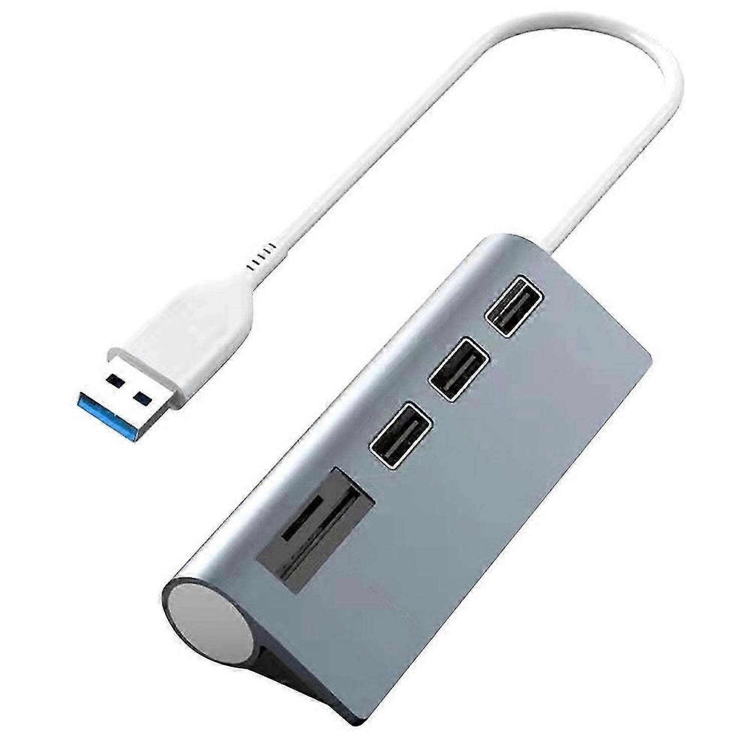 Hub with SD/TF Card Splitter Type-C/USB for Computer Accessories 5Port USB 2.0 for Laptop Mac Pro PC