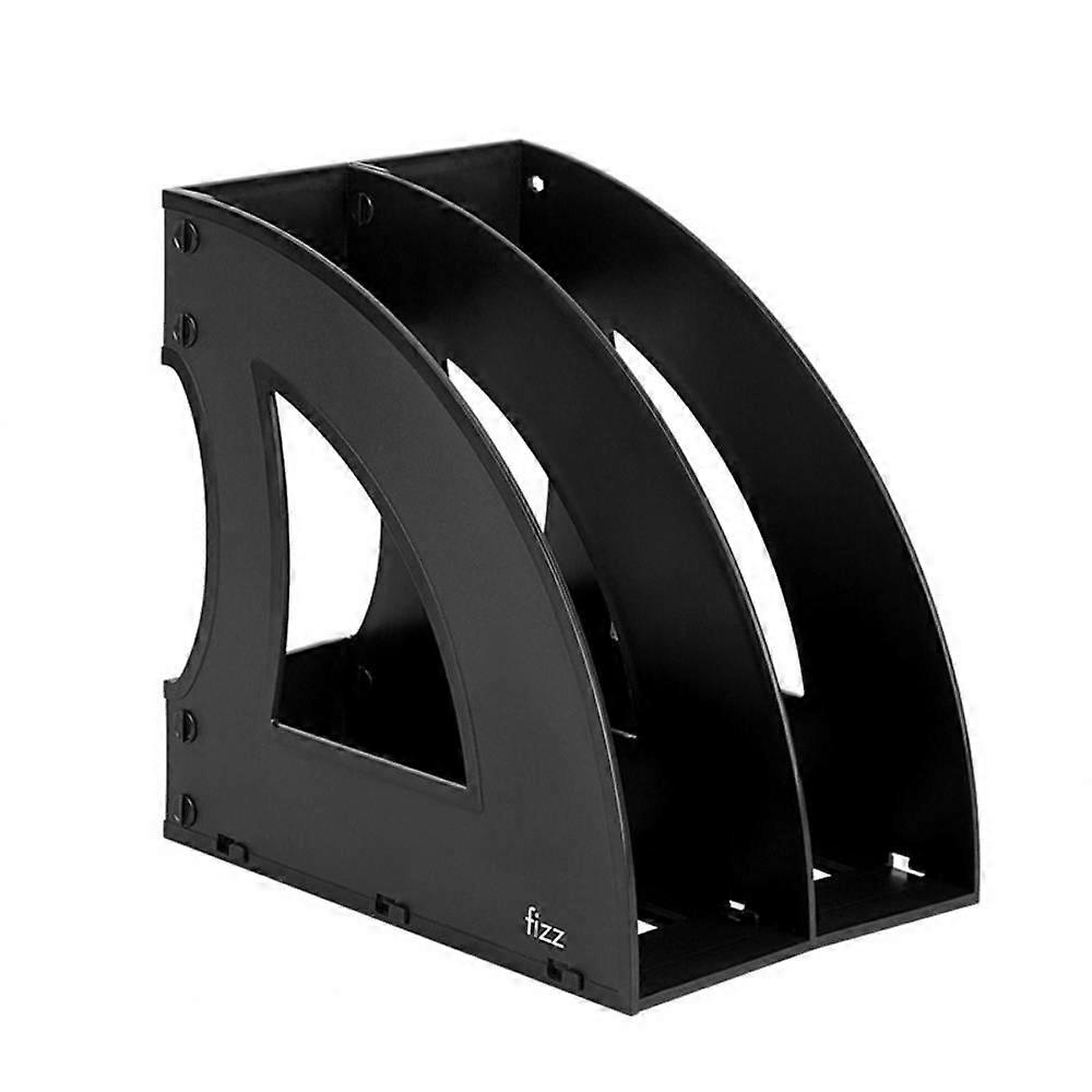 Double Data File Frame, Easy-to-assemble Storage Frame, Black Storage Bookshelf