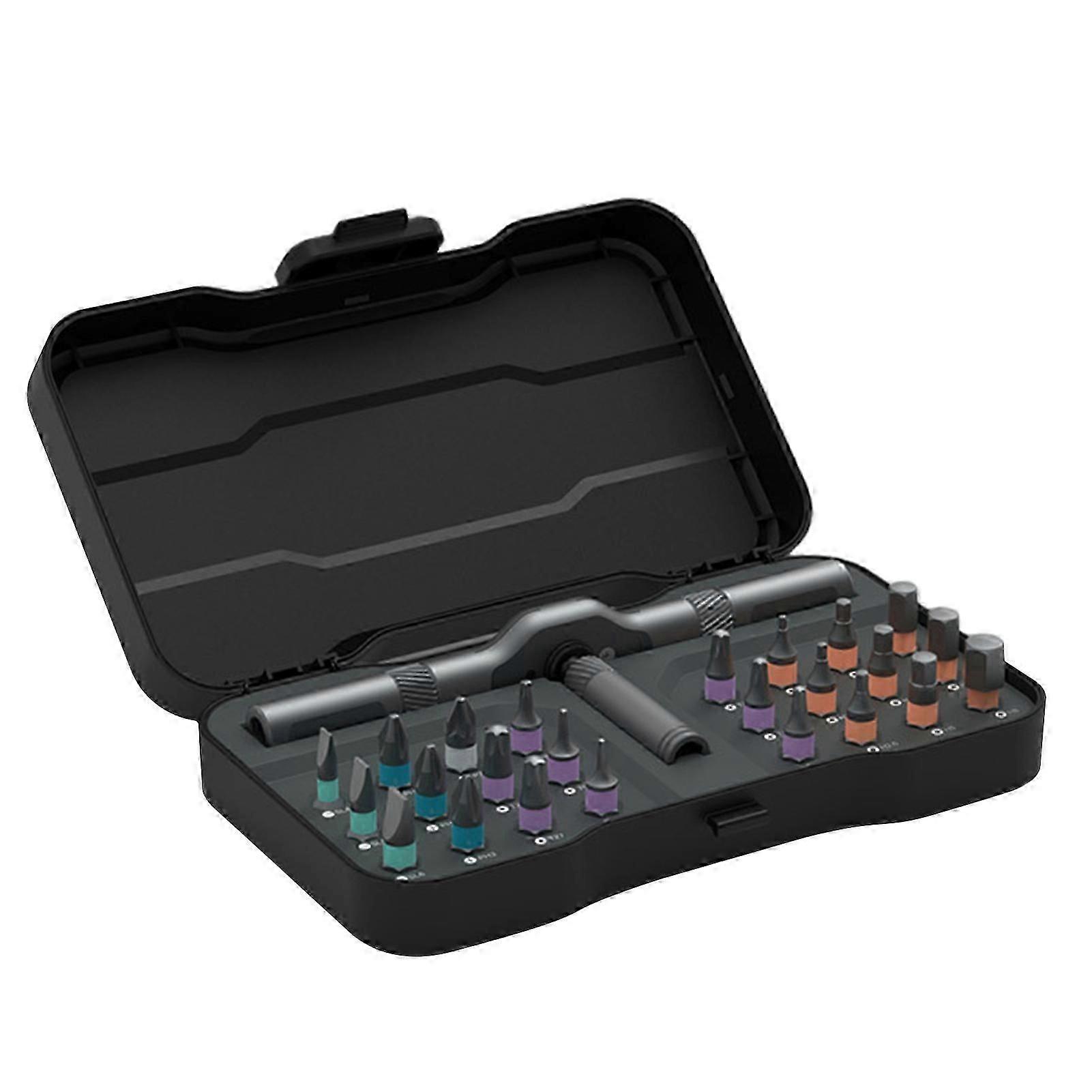 24-in-1 Multifunction Ratchet Screwdriver Set with Magnetic Bits for Mobile Phone Repairs