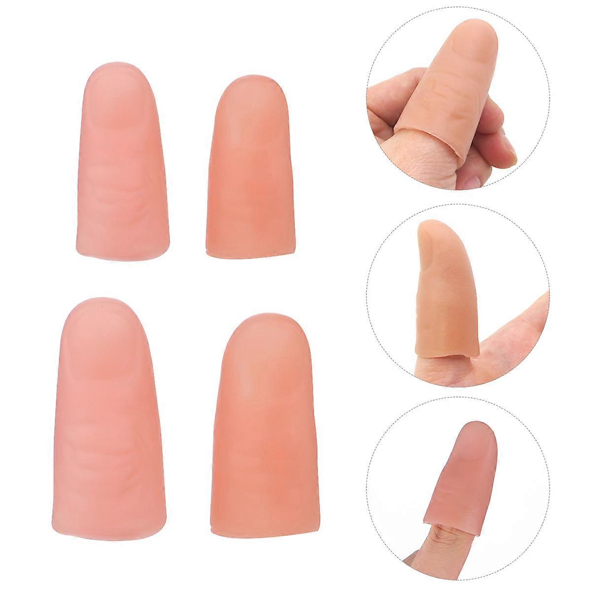 Fake Finger Trick Props for Halloween Decoration with 20Pcs Durable Pink Set