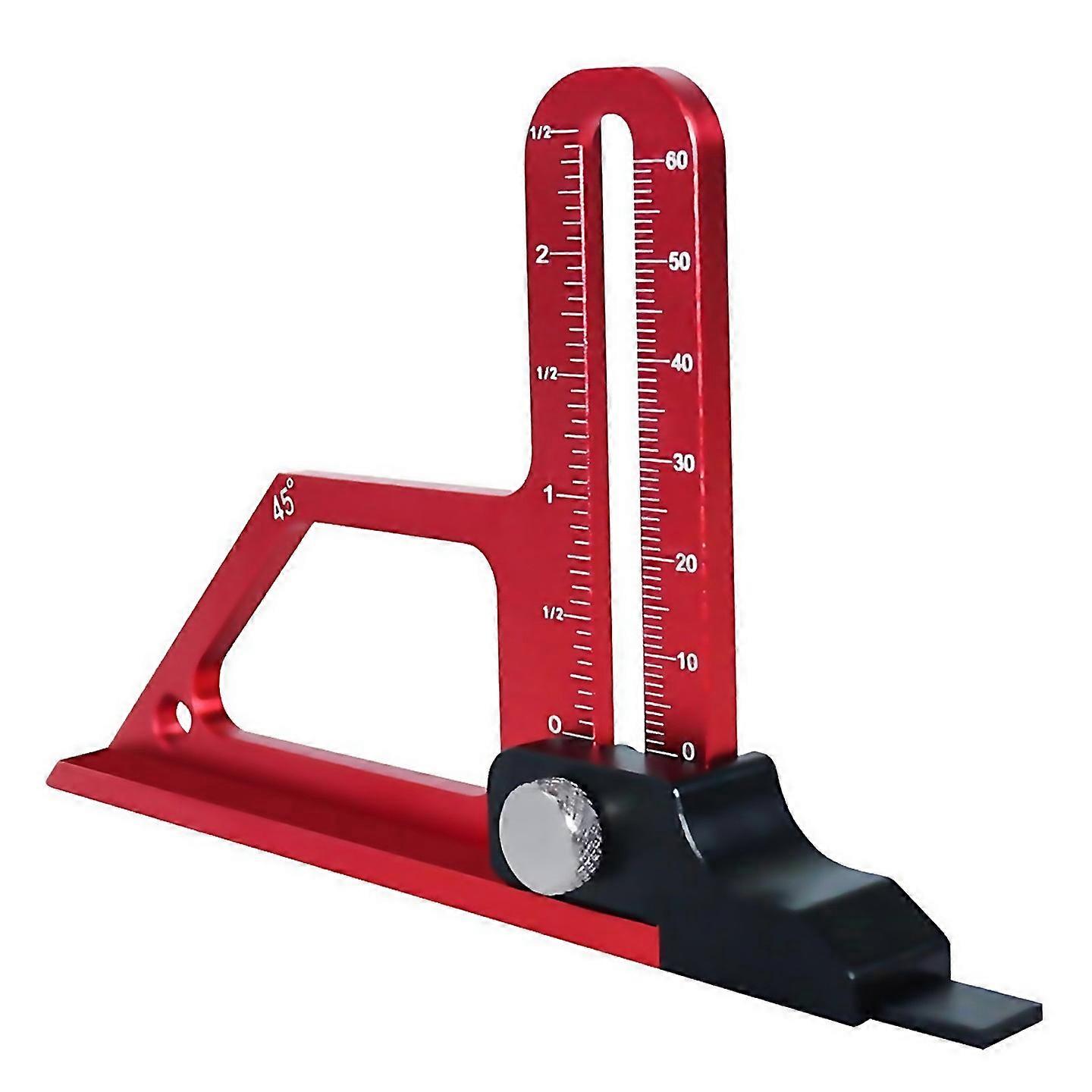 For Router Table Height Gauge 060mm Adjustable Table Saw Depth Gauge