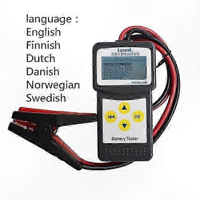 Automotive Battery Analyzer Tool for Car Diagnostics 12V Micro 200 CCA100-2000 Tester