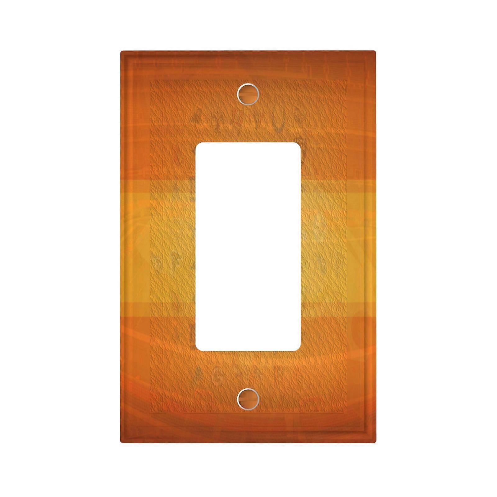 Broncos Switching Lights Single Leather Roman Frame Switch Panel Wall Panel Single Double/Pull Light Switch