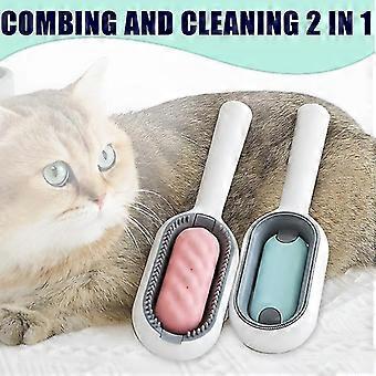Husdjur Katt Borste Multifunktionell Deshedding Brush Husdjur Grooming Verktyg Silikon Dubbelsidiga Hundar Katter Hårborttagning Kam Katunge Husdjursvård Massage Supplies 2