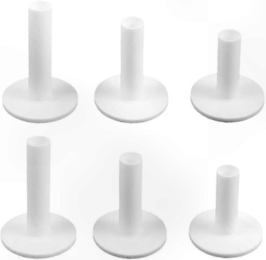 Magnetic and Rubber Golf Tees, 6-Pack for Practice Range and Mat Use