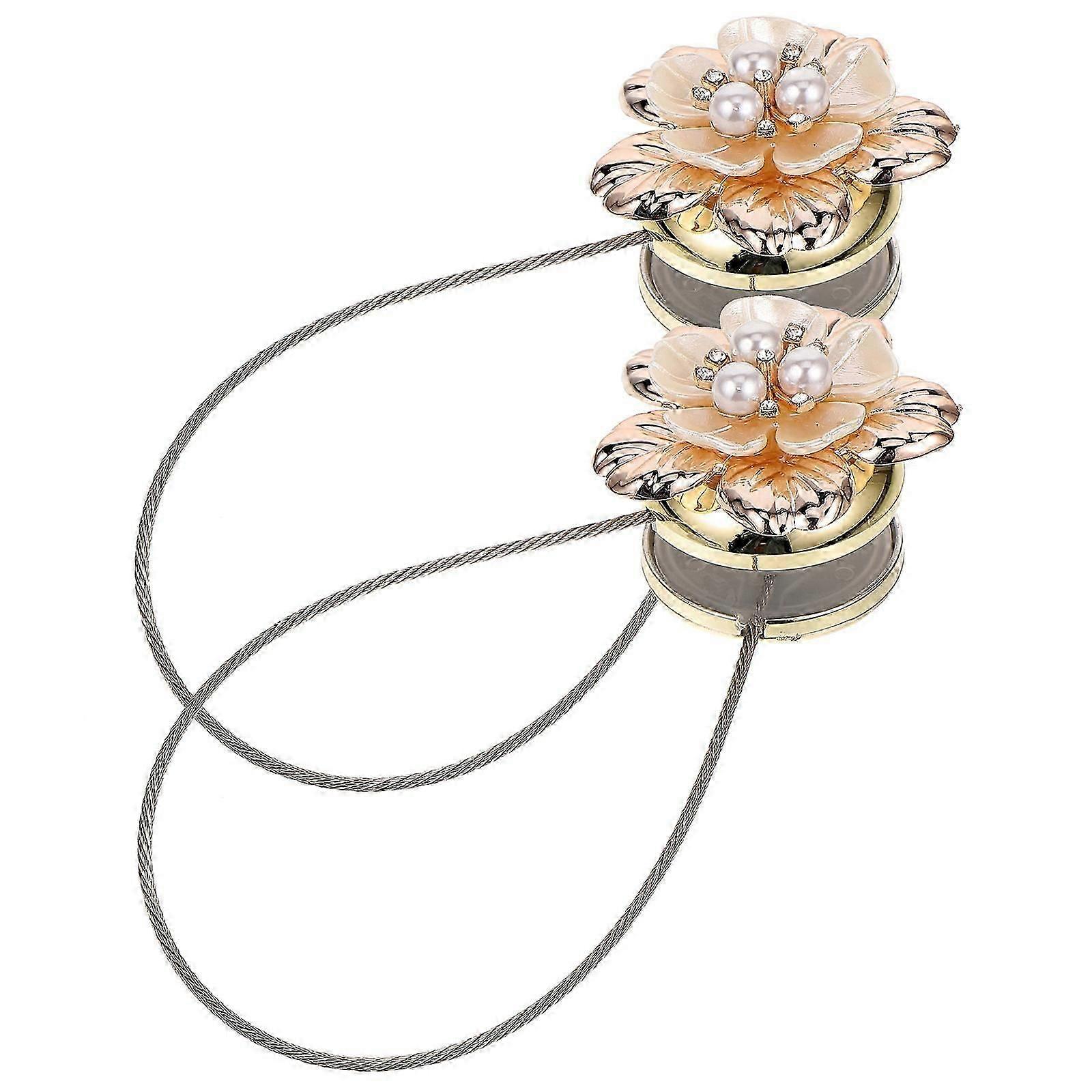 Decorative Curtain Tiebacks Home Decor Silver Simple 2Pcs Interior Designers