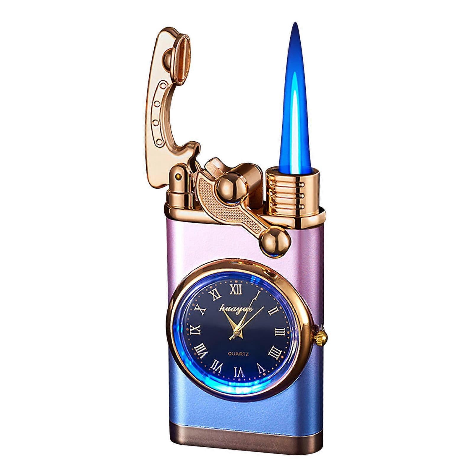 QuLuJing Cigarette Lighter, Dial Rocker Arm Inflatable Lighter,Lighter with Dial