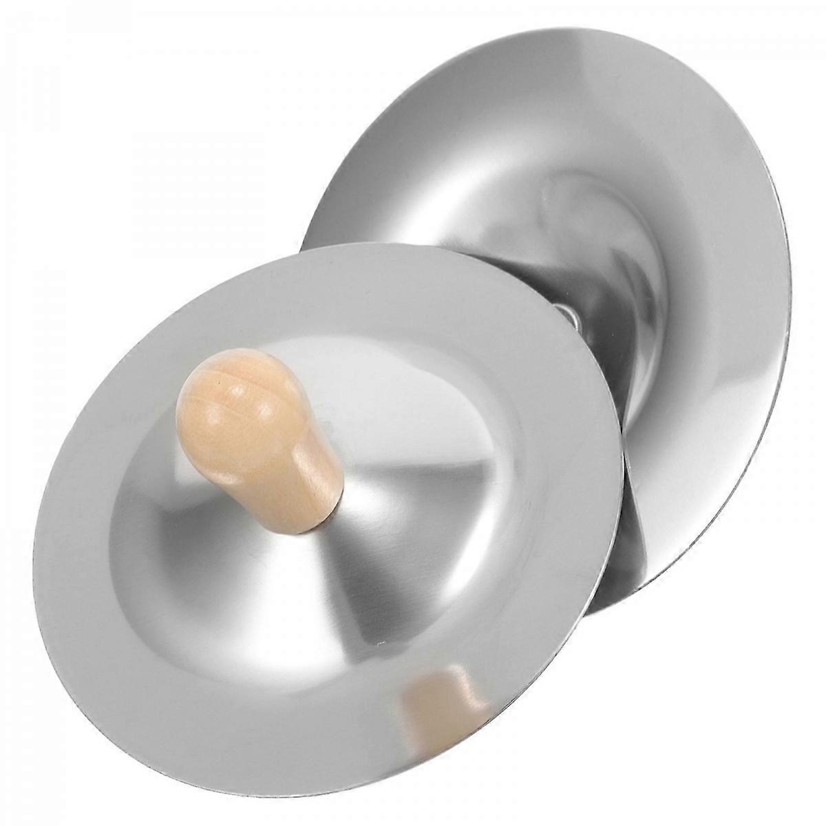 2pcs Finger Cymbals Mini Musical Instruments for Early Education, Grip Design for Dance, Rhythm Development, and Performance Entertainment