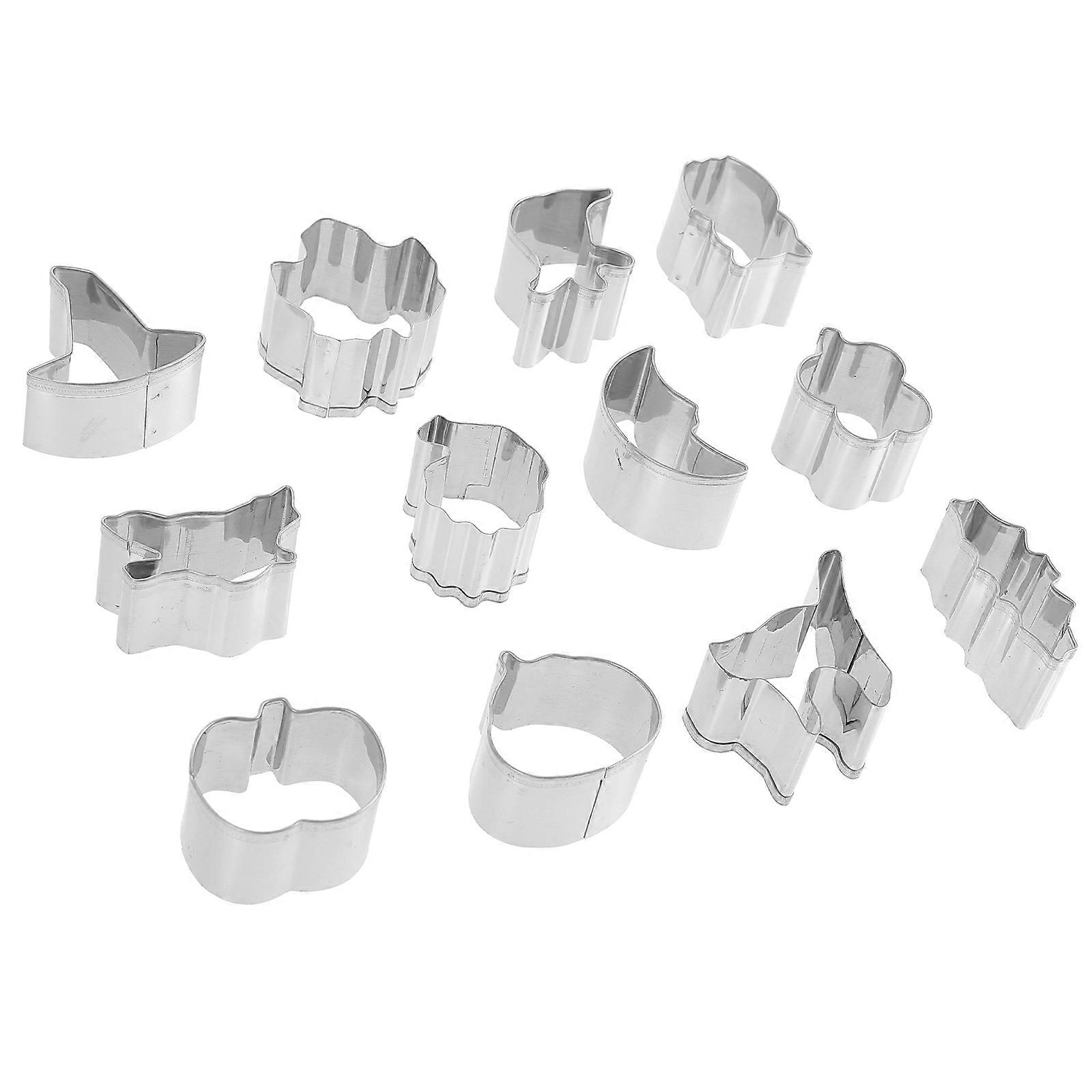 Stainless Steel Halloween Cookie Cutters 60 Pcs Mini Size Baking Tools Ideal For DIY Baking And Holiday Occasions