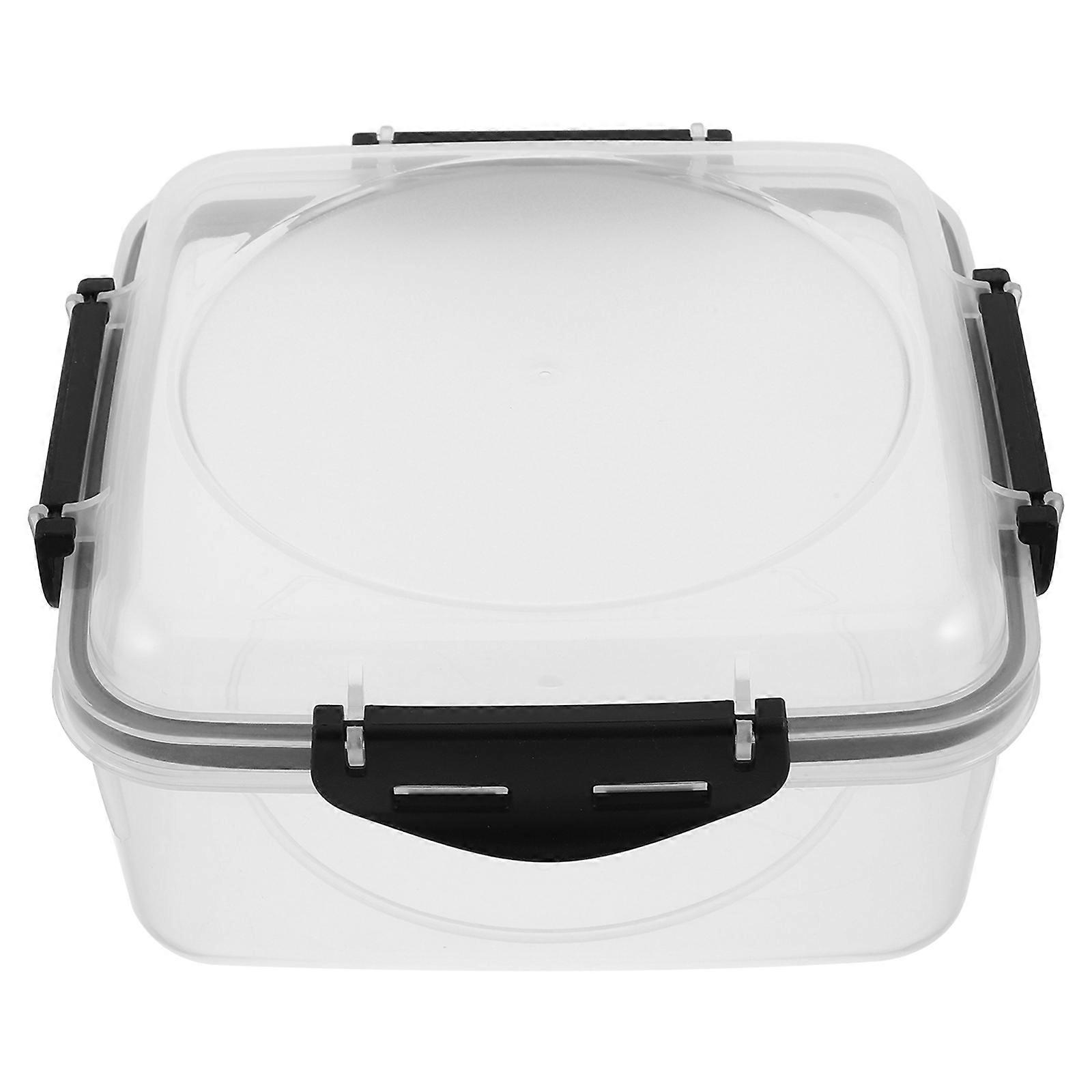 Reusable Food Freshness 4Pcs Airtight Sandwich Container For School With Convenient Microwave Safe Functionality And Black Plastic Material