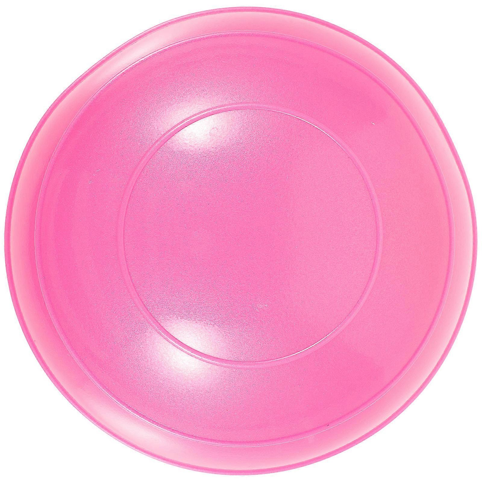 Pilates Ball Half Balancing Ball for Gym Fitness 3Pcs Set Rosy Color PVC Material