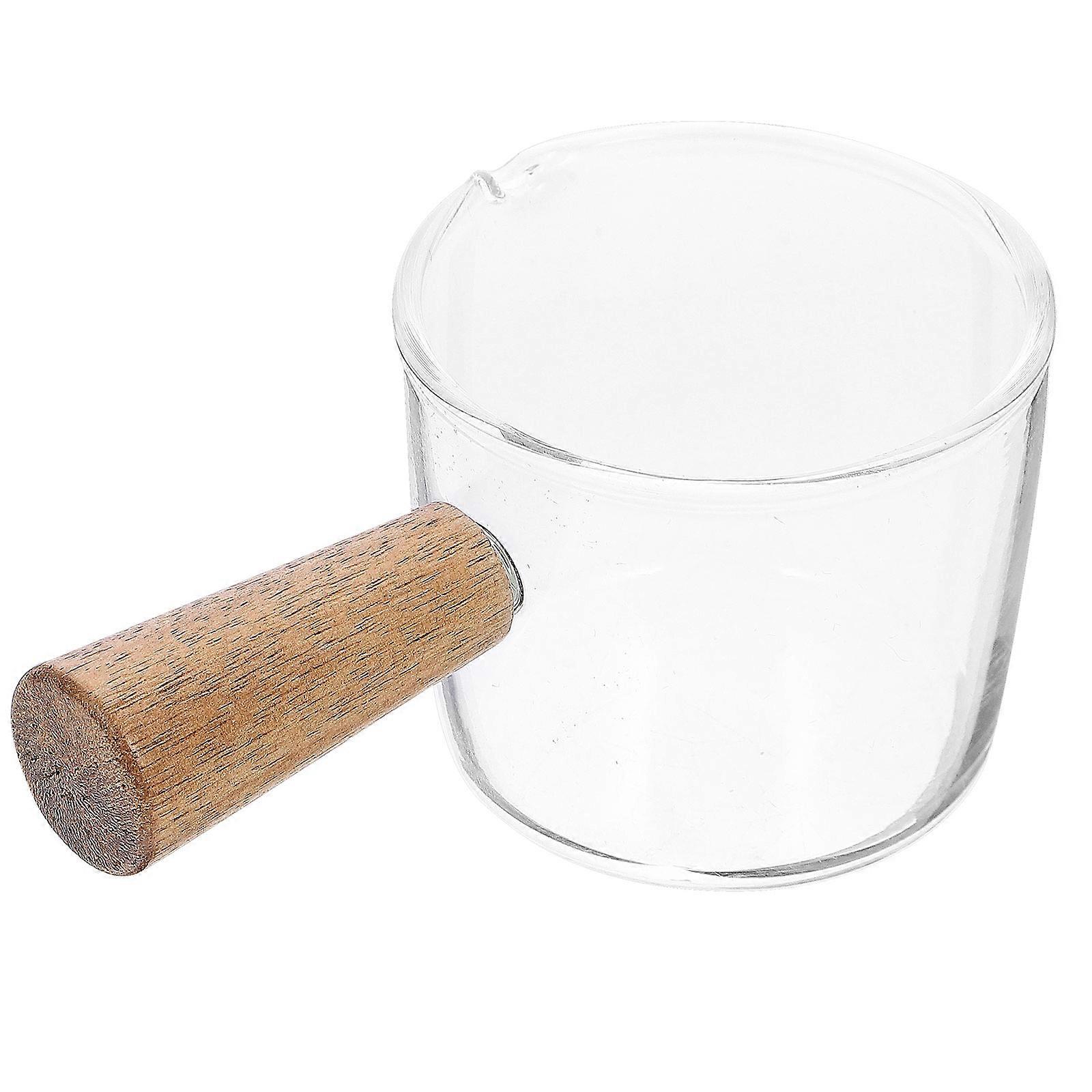 Sauce Dish with Handle Glass Sauce Dish for Serving 2Pcs for Home Use