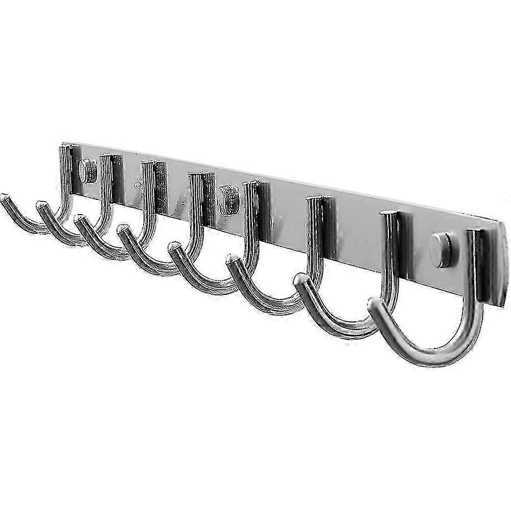 2025 Bar With 6/8 Hooks Of Less Steel Bathrobe Hooks -mounted Coat Rack Purpose Hooks For Bath, Kit, Way And Bed Inside #YoGu