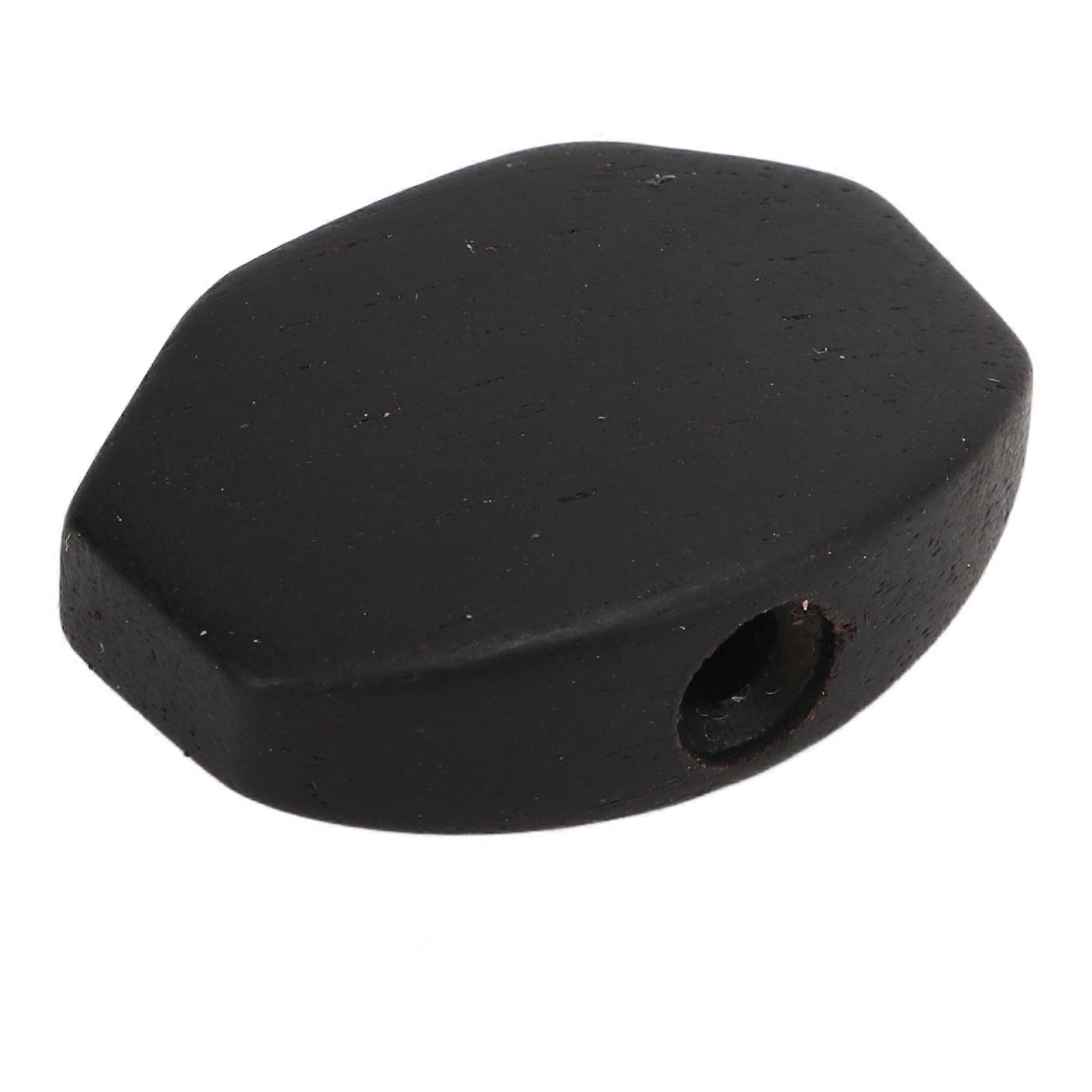 6Set Ebony Black Metal Guitar Tuning Peg Buttons Large Square