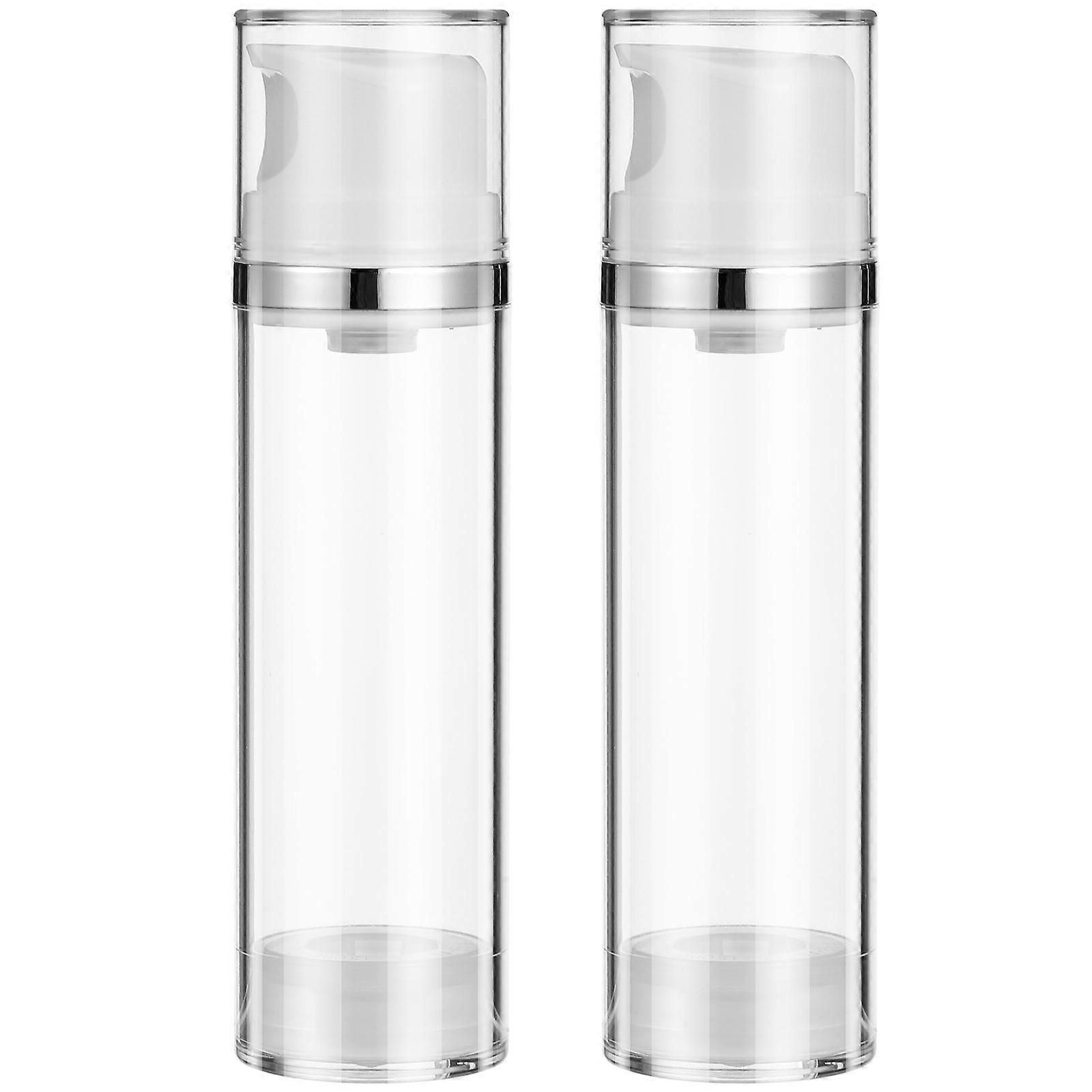 Airless Pump Bottle Empty for Storage 6Pcs Refillable Portable Travel Bottles