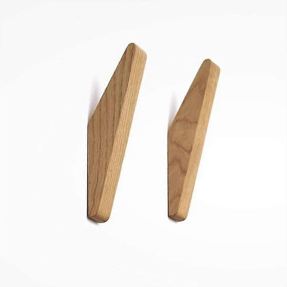 6 stykker Vintage træ kroge træ kroge 5 kg lasteevne, væg kroge badekåber Kroge Hat Kroge Coat Kroge Multipurpose Kroge Key Hooks (sæt af 6)