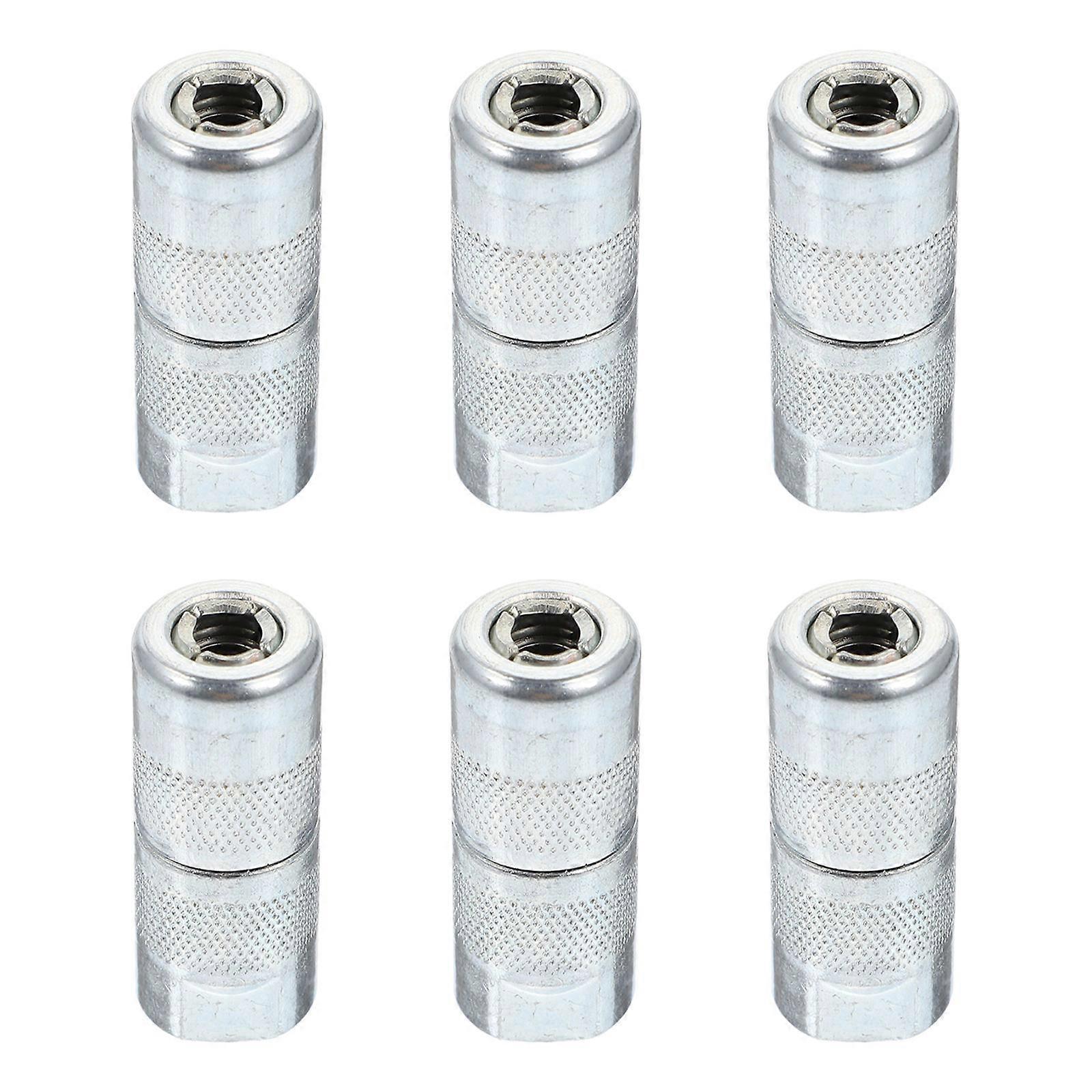 Grease Replacement Nozzle Brass Silver for Machine Use 42Pcs Set
