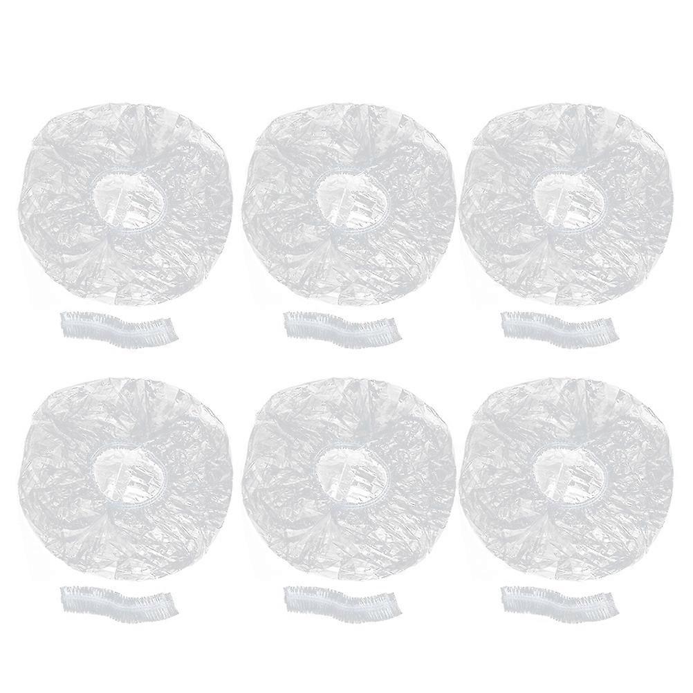 Disposable Bath Cap Transparent Bathing Caps for Bathing 400Pcs Shower Caps