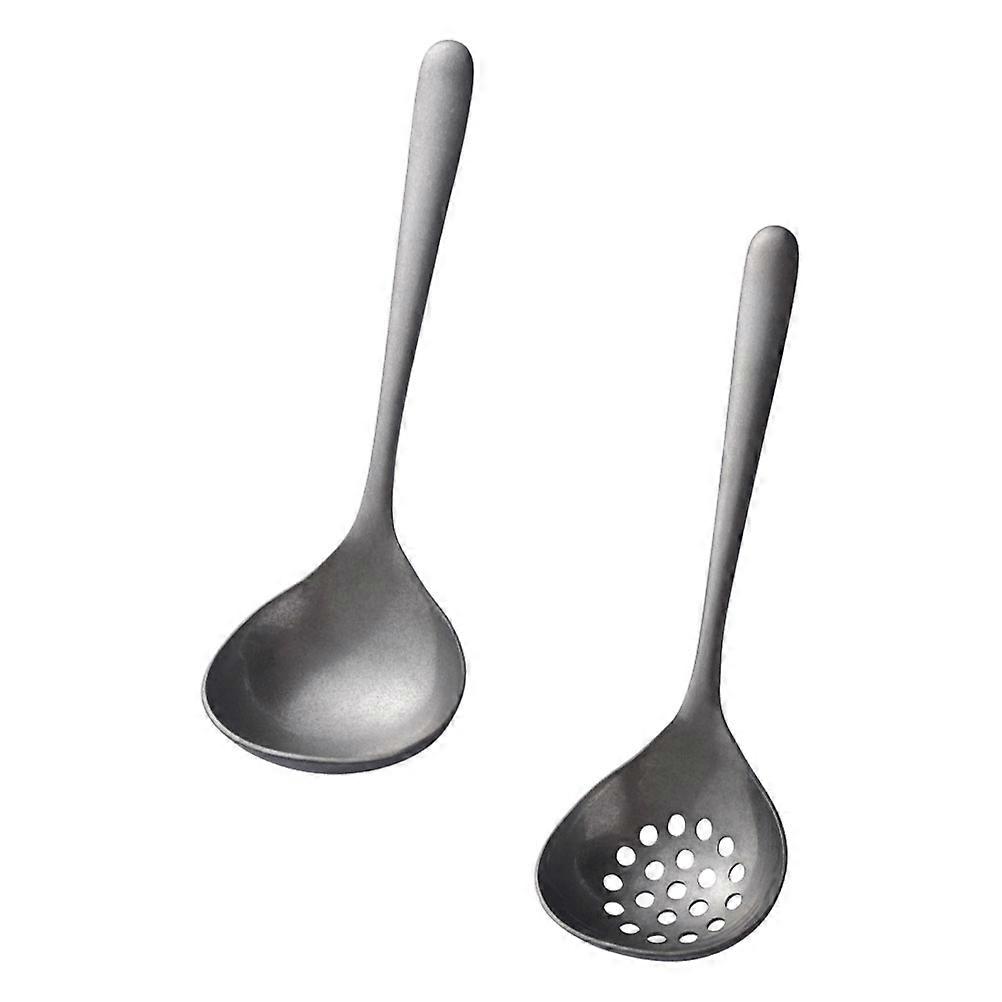 Serving Spoon Soup Ladle for Hotpot 4Sets Grey Strainer Colander Set