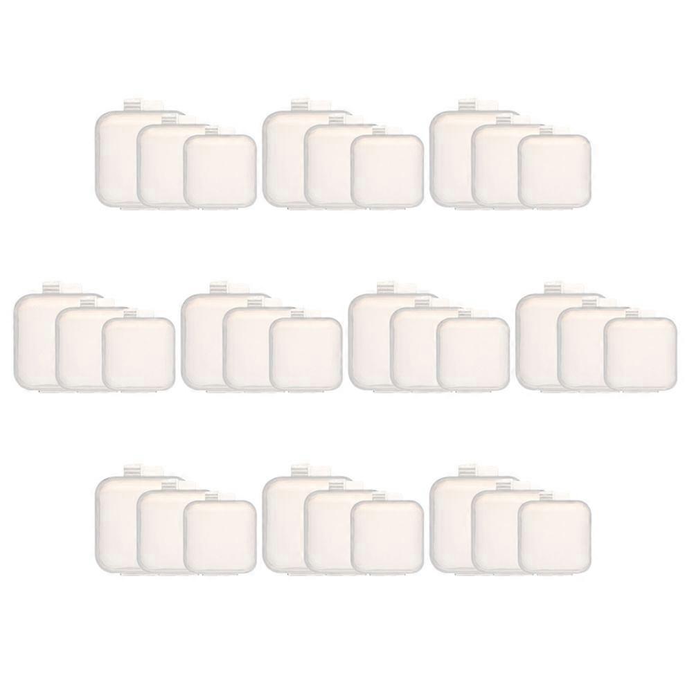 Mini Storage Organizer Small Organizer Boxes for Pills Organizing 90Pcs Transparent Plastic