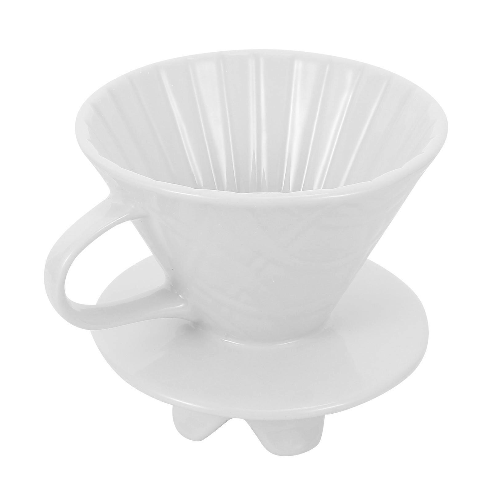 Ceramic Coffee Filter Coffee Pot Filter Cup for Home Use 2Pcs