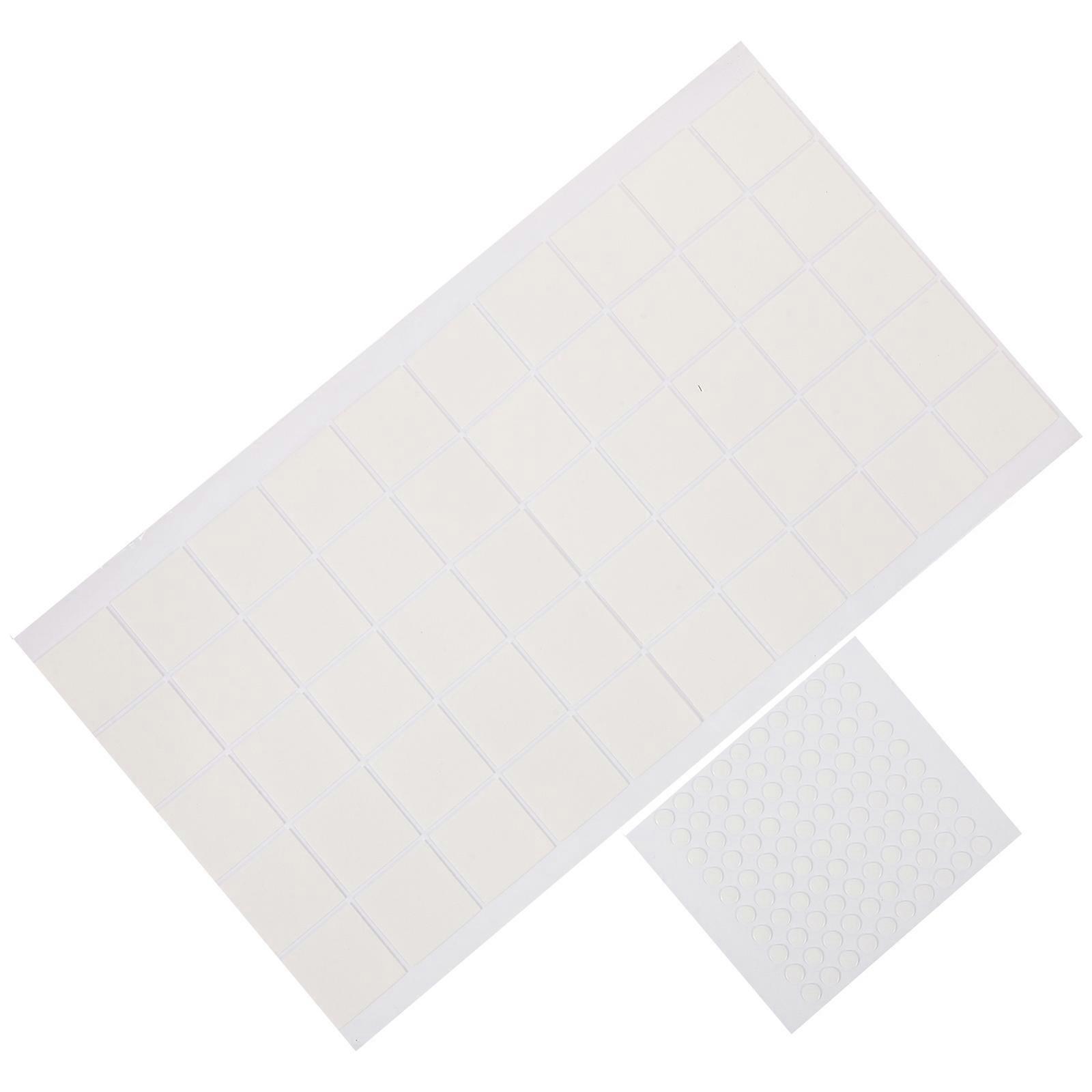 Non-residue Adhesive Dots For Art Projects 2.5x2.5cm Double Sided Acrylic Stickers 4 Sheets