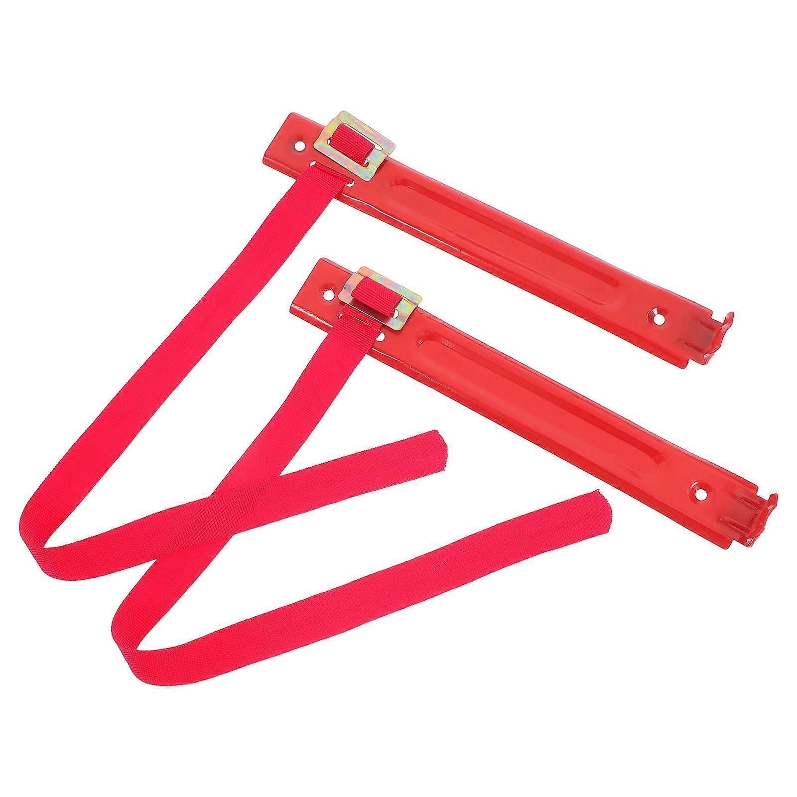 Red Fire Extinguisher Hook Wall Mount Metal Bracket for 6Pcs Fire Safety