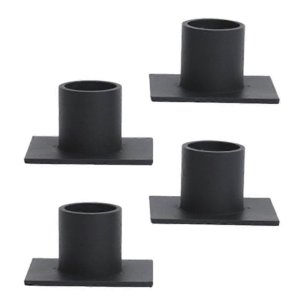 Iron Candleholder Decorative Square Candle Stand for Tabletop Use 16Pcs