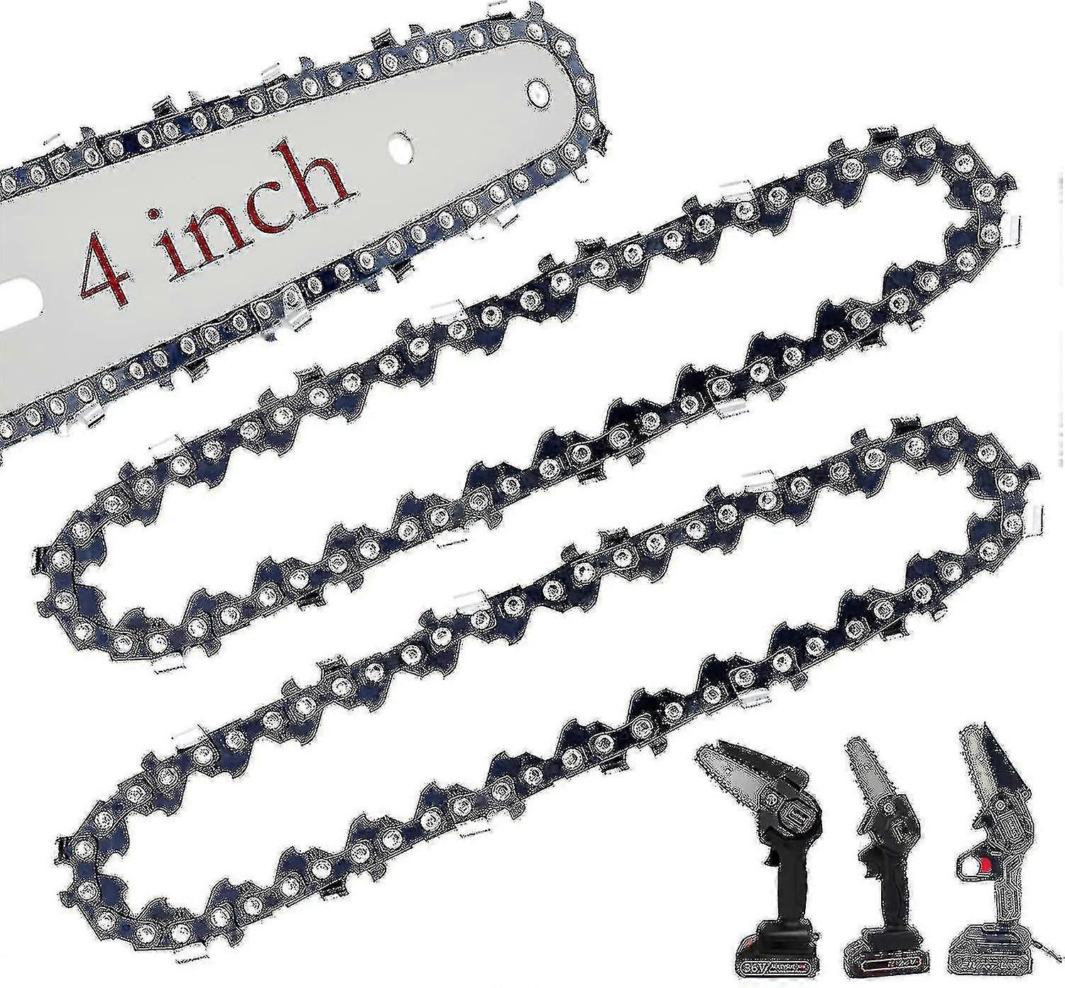 2 Packs Mini Chainsaw Chain, 4 Inch Replacement Chains Best Seller