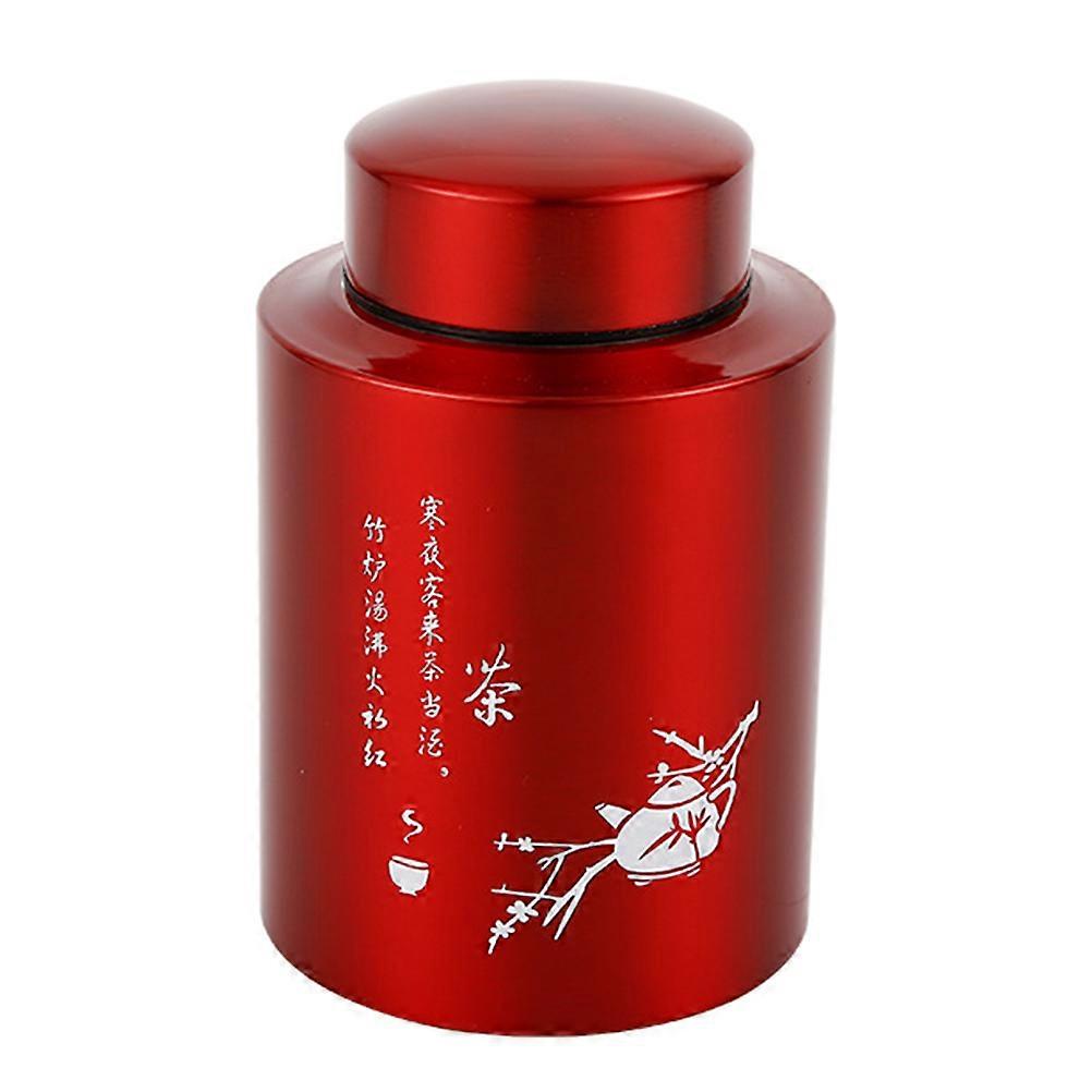 Tea Accessory Household Tea Container for Storage 2Pcs Red Stainless Steel